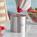 A stainless steel round cake or food ring mold from Fat Daddio's ProSeries, measuring 3 inches by 3 inches.