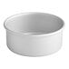 A Fat Daddio's round anodized aluminum cake pan with straight sides.
