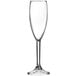 a clear wine glass with a stem