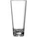 a clear glass with a white background