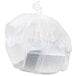 A white Berry low density plastic trash bag.