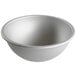 A silver hemisphere cake pan.