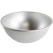 A silver hemisphere cake pan.