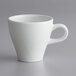 close-up of a white coffee mug
