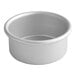 A Fat Daddio's round anodized aluminum cheesecake pan with a removable bottom.