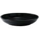 A black bowl with a white background.