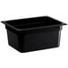 a black plastic container with a lid