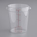 a clear measuring cup with red lines