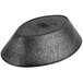 a black bowl with a white background