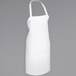 a white apron with a strap