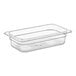 A clear plastic Vigor food pan.