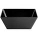 An Acopa Rittenhouse black square melamine bowl.