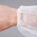 a close up of a white glove