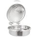 A stainless steel Vollrath Intrigue chafer with a lid.