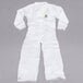 a white uniform with a logo on it