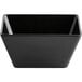 An Acopa Rittenhouse black square melamine bowl.