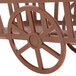 A brown rectangular polypropylene serving basket.