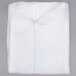 A white Cordova disposable coverall in a transparent bag.