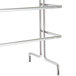 a metal rack with a white background