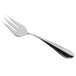 A silver Fortessa Forge serving fork with a white background.