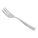 A Fortessa Lucca stainless steel fork with a silver handle.