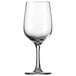 A clear Schott Zwiesel white wine glass with a stem.