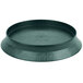 A black round pan with a lid on it.