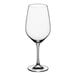 A clear Schott Zwiesel wine glass with a stem.