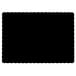 A black rectangle with wavy edges.