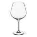 A close-up of a clear Schott Zwiesel Forte wine glass.