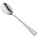 a silver spoon on a white background