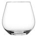 A Schott Zwiesel Forte stemless wine glass with a white background.