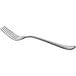 An Acopa Sienna stainless steel salad/dessert fork with a silver handle on a white background.