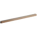 A long rectangular metal bar with a white background.