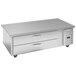 A Beverage-Air stainless steel chef base with two drawers.