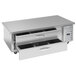 A stainless steel Beverage-Air chef base with two refrigerated drawers.