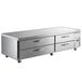 A Beverage-Air stainless steel chef base with 4 drawers.