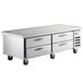 a stainless steel kitchen cart