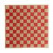 A red and tan checkered paper.