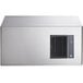 A stainless steel Hoshizaki air cooled ice machine with a vent.