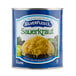 A SilverFleece tin can of shredded sauerkraut.