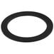 A black rubber ring with a black circle on a white background.