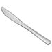 A Visions silver plastic knife.