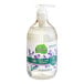 A bottle of Seventh Generation lavender hand soap with a white label.