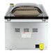 An ARY VacMaster VP220 vacuum packaging machine with a clear lid.