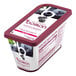 A container of Les Vergers Boiron Wild Blueberry fruit puree next to a container of blueberry yogurt.