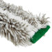 A close-up of a green Unger Ninja strip washer sleeve with furry brush.