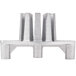 A silver metal Nemco 10 Section Push Block with three holes.