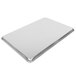 A silver rectangular Chicago Metallic bakery display tray on a white background.