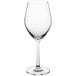 An Acopa Elevation wine glass with a stem on a white background.